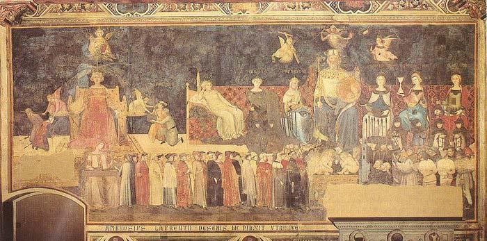 Ambrogio Lorenzetti Allegory of the Good Government Germany oil painting art